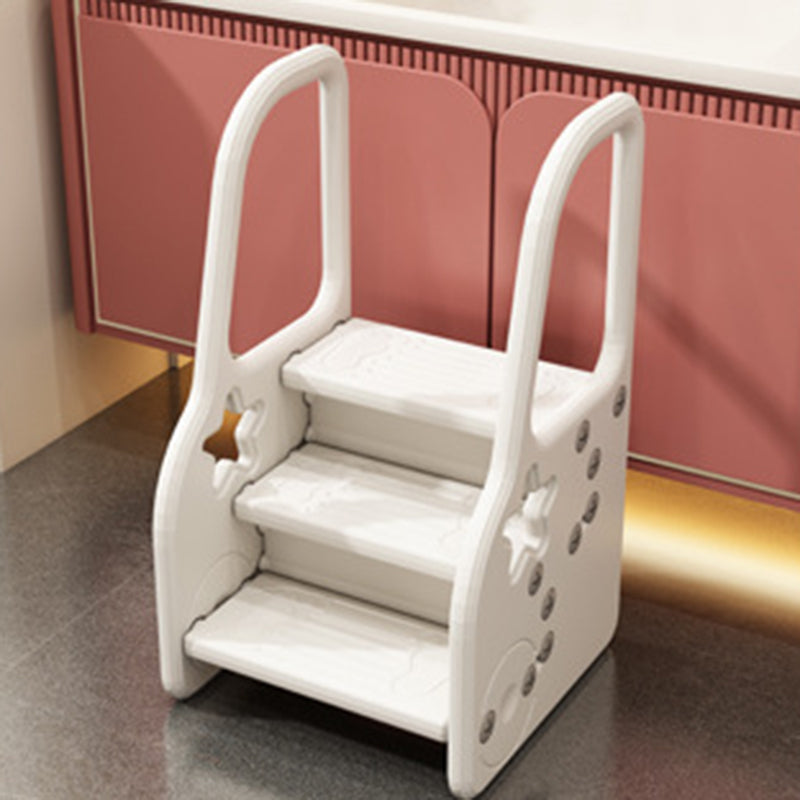 Contemporary Scandinavian High Density Polyethylene Kids Step Stool 2/3-Step For Living Room Cuvalon