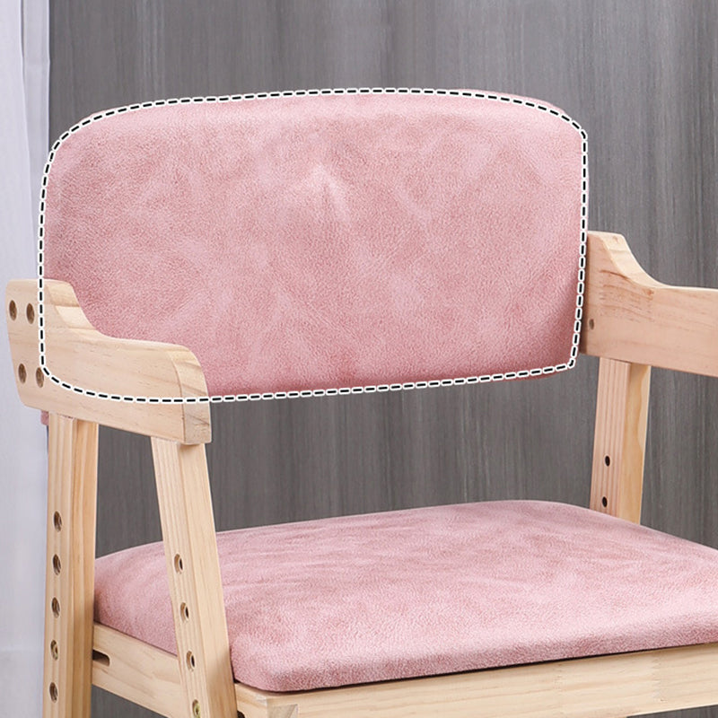 Modern Minimalist Adjustable Solid Pine Wood Cotton Linen Foam Sponge Kids Chair For Bedroom Cuvalon