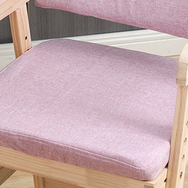 Modern Minimalist Adjustable Solid Pine Wood Cotton Linen Foam Sponge Kids Chair For Bedroom Cuvalon