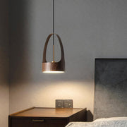 Contemporary Scandinavian Round Iron Acrylic LED Pendant Light For Bedroom Cuvalon