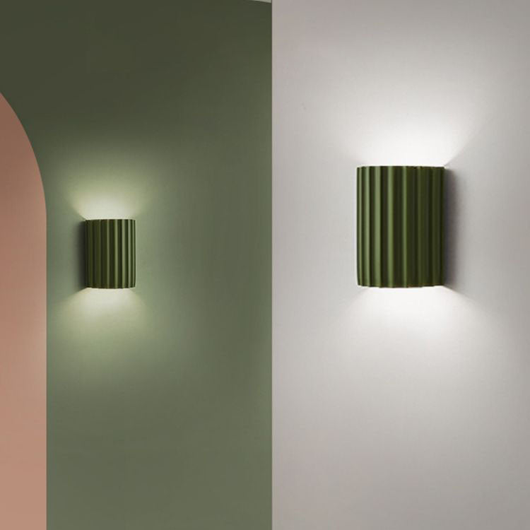 Contemporary Nordic Resin Tiles 2-Light Wall Sconce Lamp For Bedroom Cuvalon