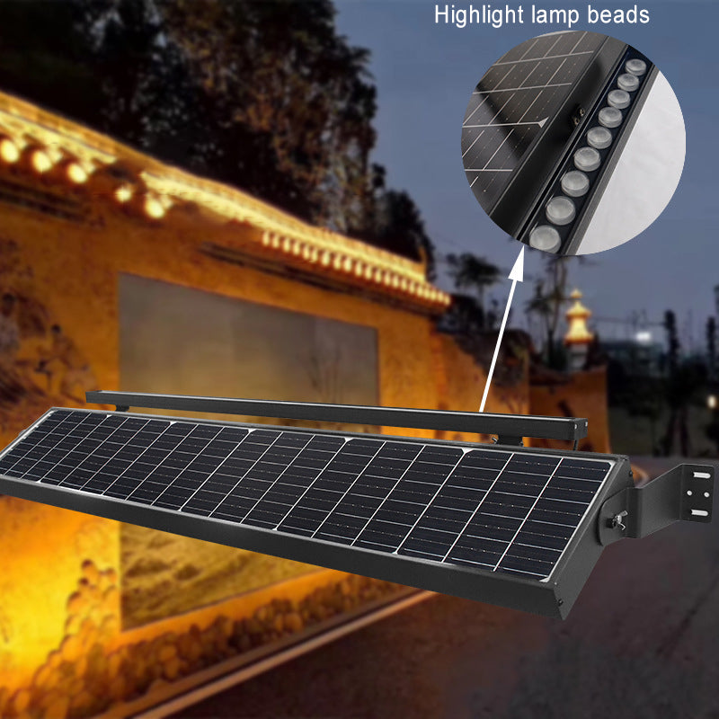 Contemporary Industrial Waterproof Solar Line Contour Light Rectangle Aluminum LED Outdoor Light For Garden Cuvalon