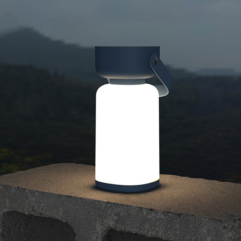 Modern Simplicity Waterproof Portable Plastic ABS Cylinder LED Table Lamp Outdoor Light For Outdoor Patio Cuvalon