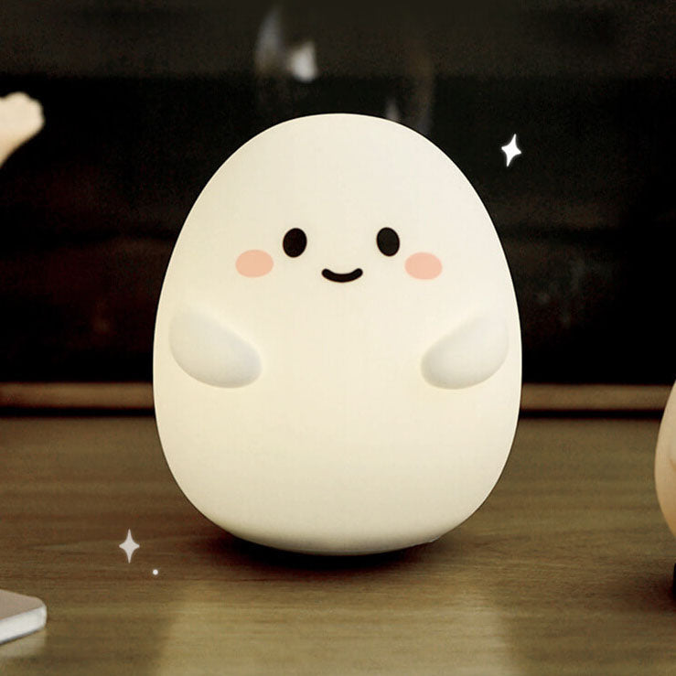 Creative Cartoon Egg Silicone USB LED Kids Night Light Table Lamp Cuvalon