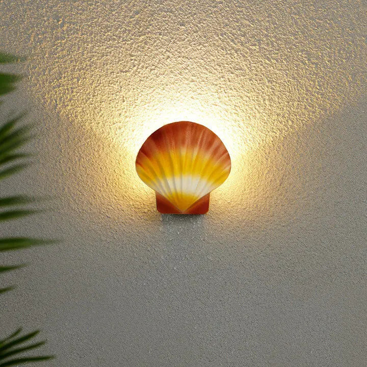 Outdoor Creative Shell Design Aluminum LED Waterproof Wall Sconce Lamp Cuvalon