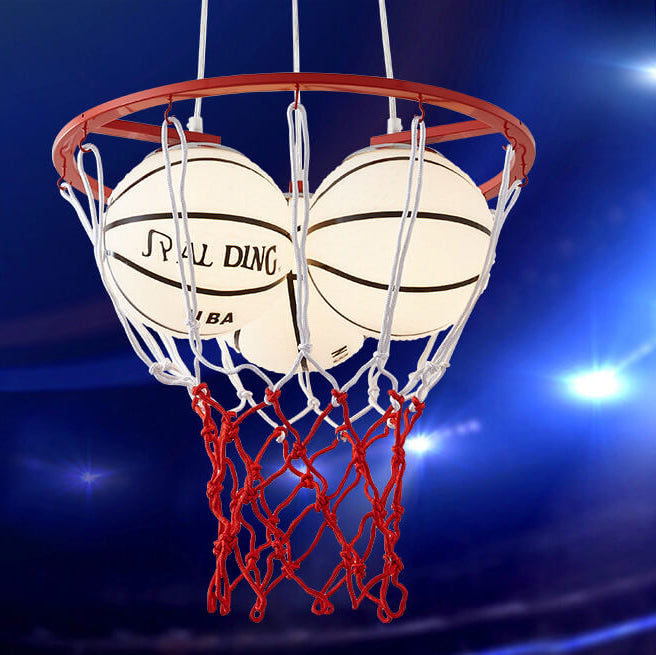 Creative Cartoon Basketball 3-Light Kids Chandelier Cuvalon