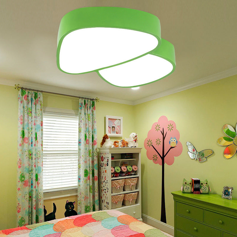 Modern Art Deco Kids Iron Acrylic Mushroom LED Flush Mount Ceiling Light For Bedroom Cuvalon