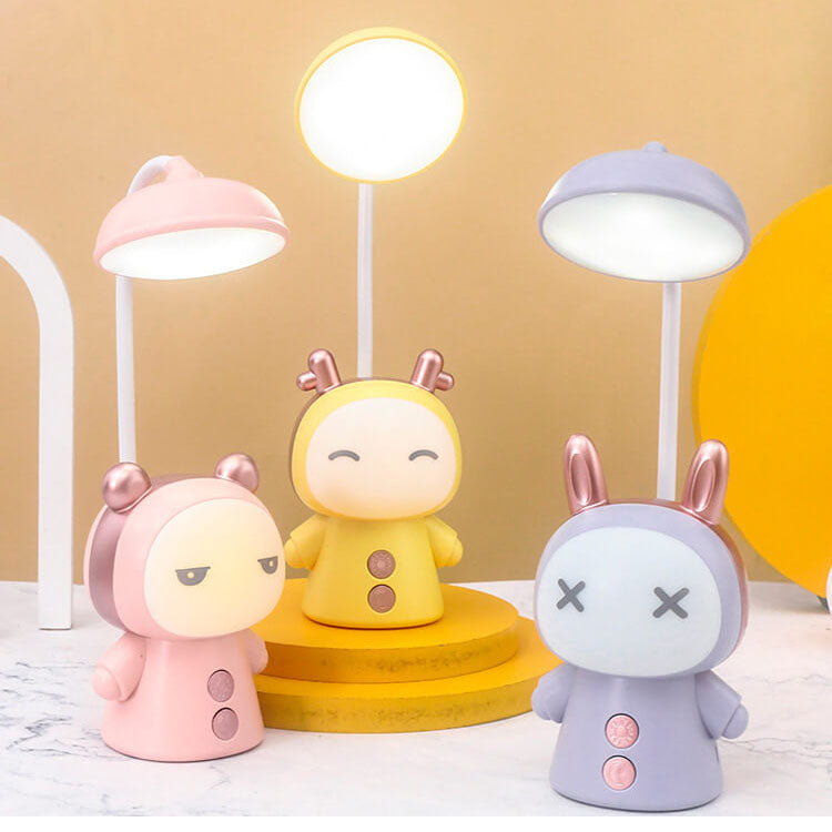 Cartoon Doll ABS Colorful Eye Care LED Kids Desk Lamp Cuvalon