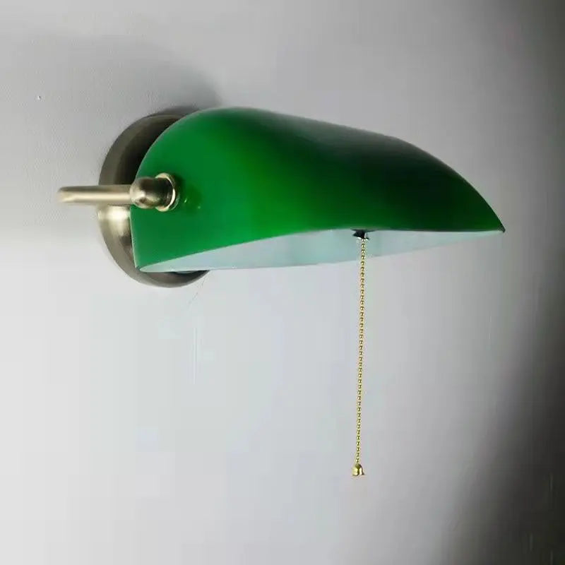 Vintage Glass Iron Round 1-Light Zipper Wall Sconce Lamp Cuvalon