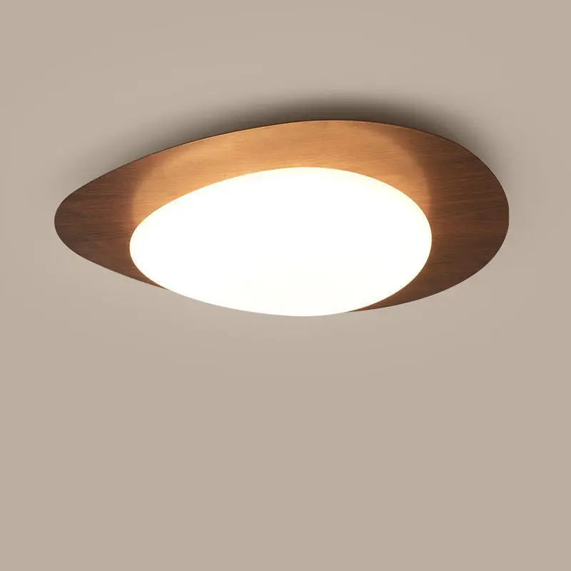 Contemporary Scandinavian Pebble Shape Iron Acrylic LED Flush Mount Ceiling Light For Bedroom Cuvalon