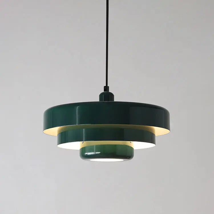 Nordic Vintage Multi-Layered Round Metal 1-Light Pendant Light Cuvalon