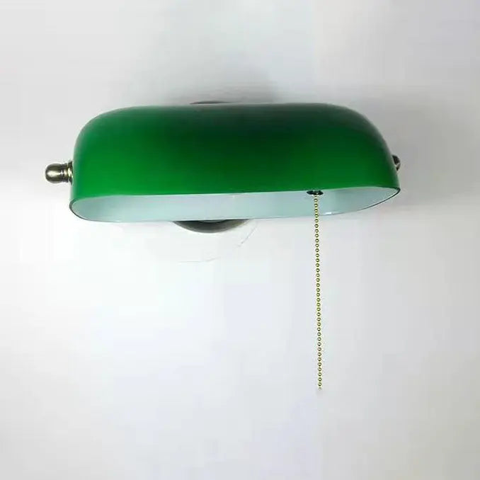 Vintage Glass Iron Round 1-Light Zipper Wall Sconce Lamp Cuvalon