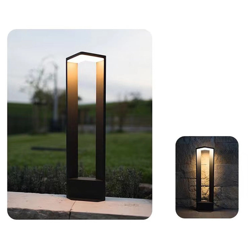 Modern Minimalist Waterproof Rectangular Aluminium Acrylic LED Landscape Lighting Outdoor Light For Outdoor Patio Cuvalon