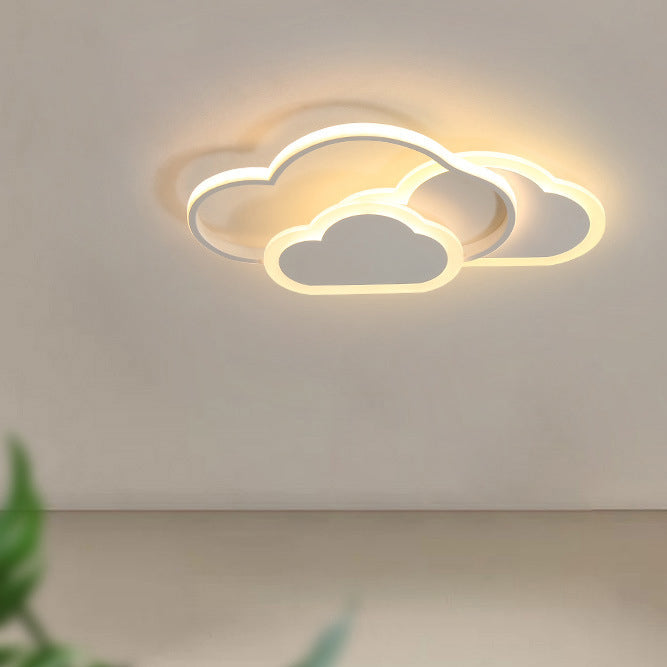 Cartoon Creative Cloud LED Flush Mount Ceiling Light Cuvalon