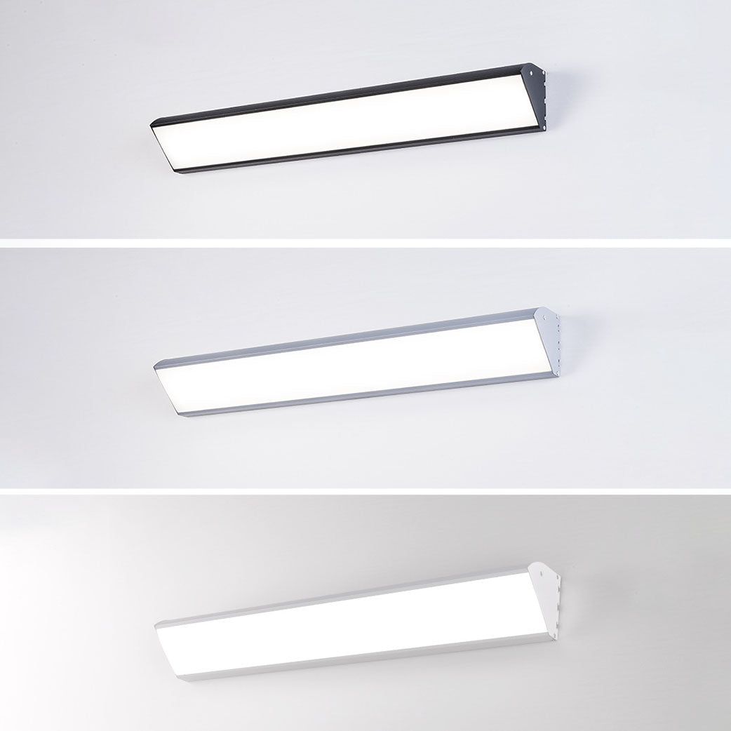 Contemporary Industrial Rectangular Aluminum PC Waterproof LED Wall Sconce Lamp For Outdoor Patio Cuvalon