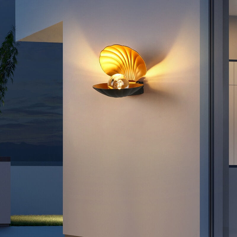 Outdoor Waterproof Creative Shell Aluminum LED Wall Sconce Lamp Cuvalon