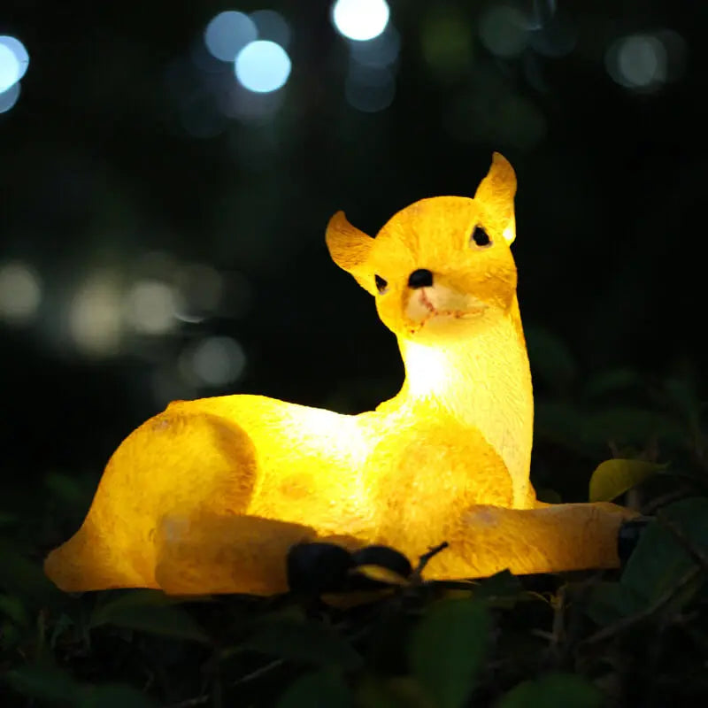 Resin Solar Creative Animal Shape Waterproof LED Garden Lawn Landscape Light Cuvalon