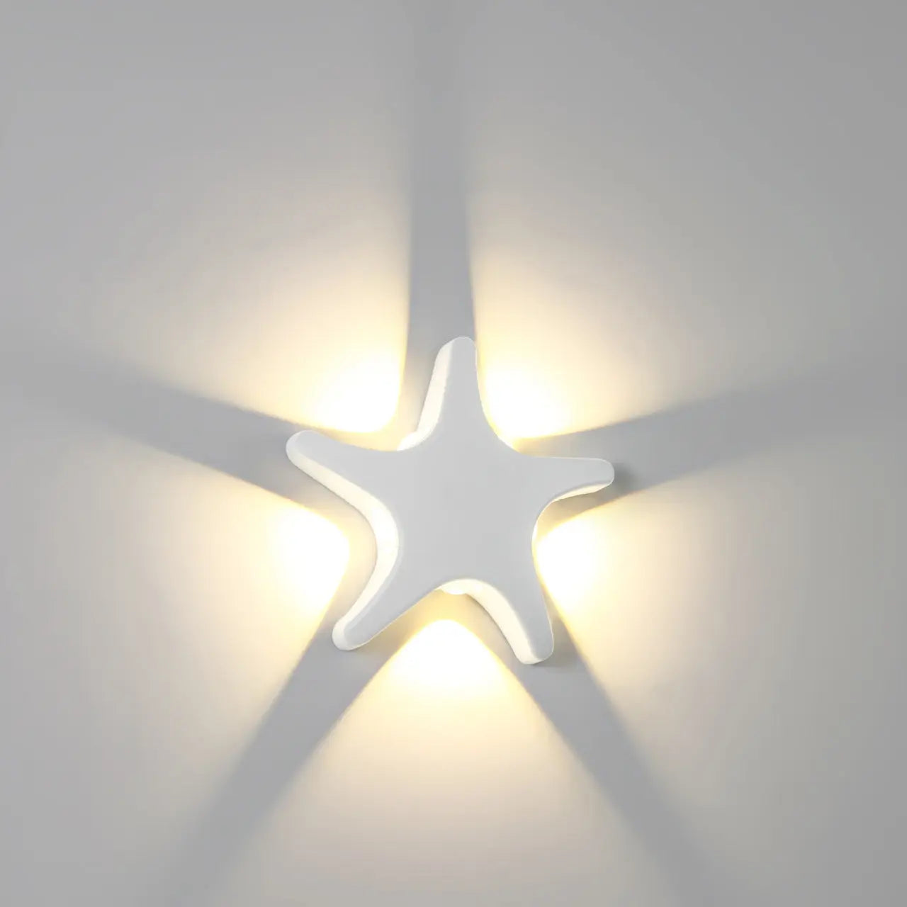 Contemporary Simplicity Aluminum Starfish Design LED Waterproof Wall Sconce Lamp For Outdoor Patio Cuvalon