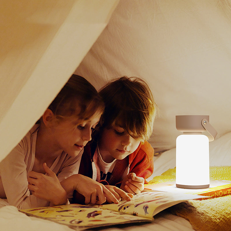 Modern Simplicity Waterproof Portable Plastic ABS Cylinder LED Table Lamp Outdoor Light For Outdoor Patio Cuvalon