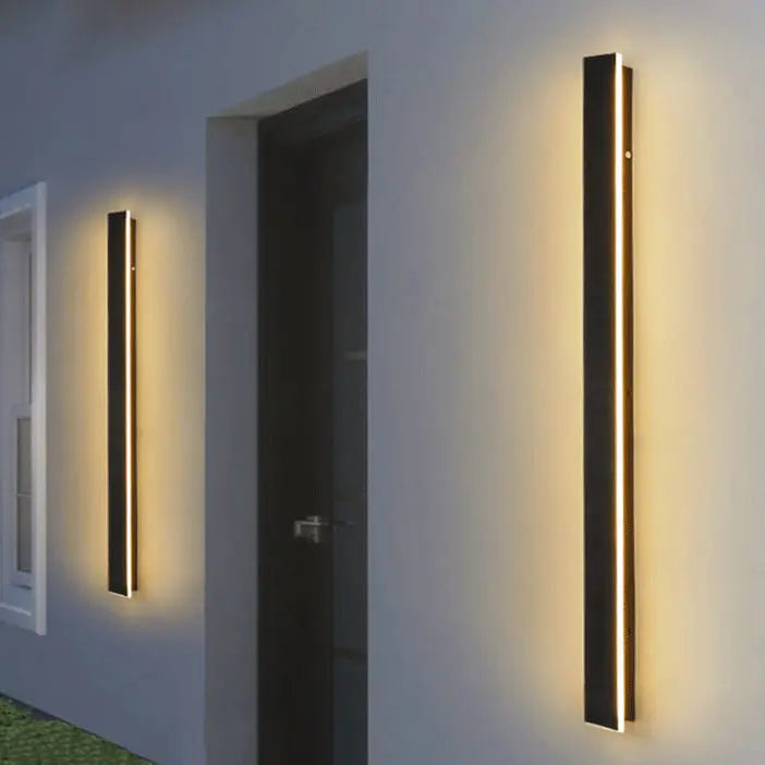 Retro Outdoor Rectangular Strip Waterproof LED Wall Sconce Lamp Cuvalon