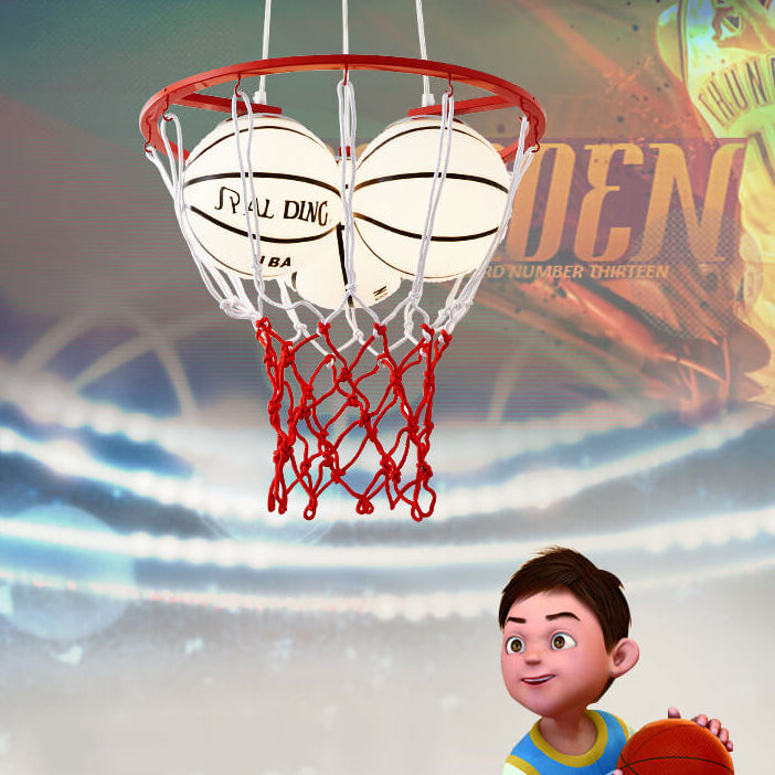 Creative Cartoon Basketball 3-Light Kids Chandelier Cuvalon