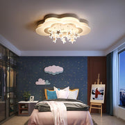 Contemporary Nordic Star Decor Cloud Acrylic Shade LED Kids Flush Mount Ceiling Light For Bedroom Cuvalon