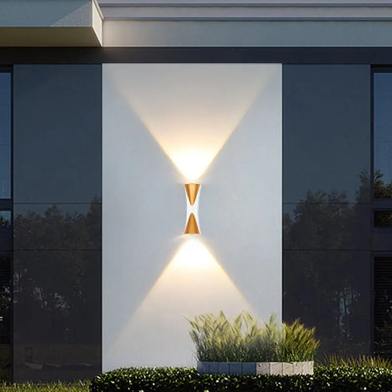 Simple Outdoor Waterproof Aluminum Horn LED Wall Sconce Lamp Cuvalon