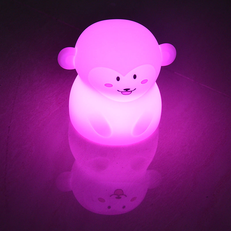 Creative Monkey Silicone Charging Pat  LED Night Light Table Lamp Cuvalon