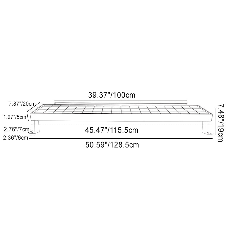Contemporary Industrial Waterproof Solar Line Contour Light Rectangle Aluminum LED Outdoor Light For Garden Cuvalon