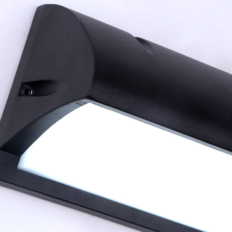Modern Simple Geometry Outdoor Waterproof Sensor LED Wall Sconce Lamp Cuvalon