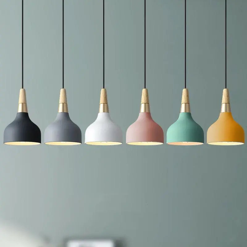 Creative Modern Macaron Disc Art 1-Light Pendant Light Cuvalon