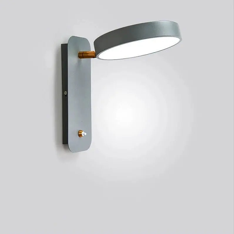 Nordic Simple Round Rotatable Switch LED Reading Wall Sconce Lamp Cuvalon
