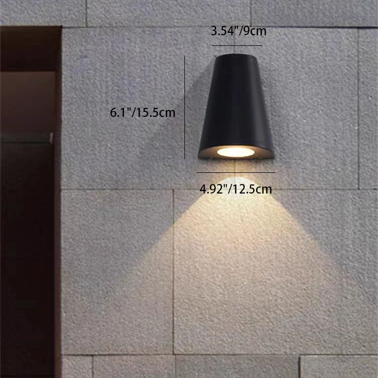 Modern Simple Waterproof Aluminum Horn LED Outdoor Wall Sconce Lamp Cuvalon