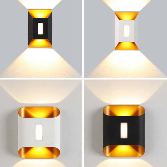 Modern Aluminum Lens Outdoor Waterproof Patio LED Wall Sconce Lamp Cuvalon