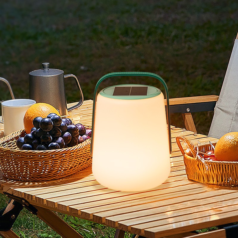 Modern Minimalist Solar Waterproof Leather PE Cylinder Striped Lantern Portable LED Landscape Lighting Outdoor Light For Outdoor Patio Cuvalon
