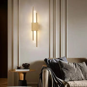 Modern Minimalist Iron Acrylic Strip LED Wall Sconce Lamp For Bedside Cuvalon