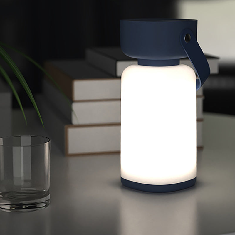 Modern Simplicity Waterproof Portable Plastic ABS Cylinder LED Table Lamp Outdoor Light For Outdoor Patio Cuvalon