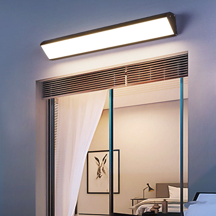 Contemporary Industrial Rectangular Aluminum PC Waterproof LED Wall Sconce Lamp For Outdoor Patio Cuvalon