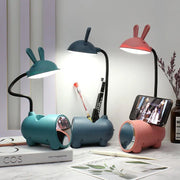 Cartoon Creative Rabbit LED Touch USB Pen Holder Desk Lamp Cuvalon