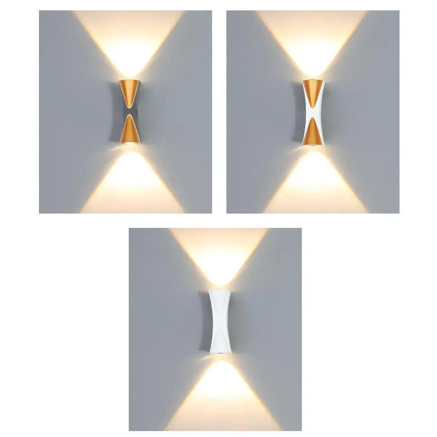 Simple Outdoor Waterproof Aluminum Horn LED Wall Sconce Lamp Cuvalon