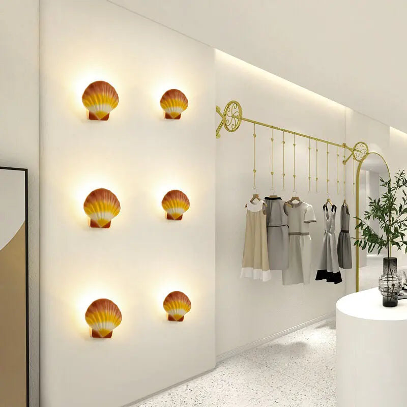 Outdoor Creative Shell Design Aluminum LED Waterproof Wall Sconce Lamp Cuvalon