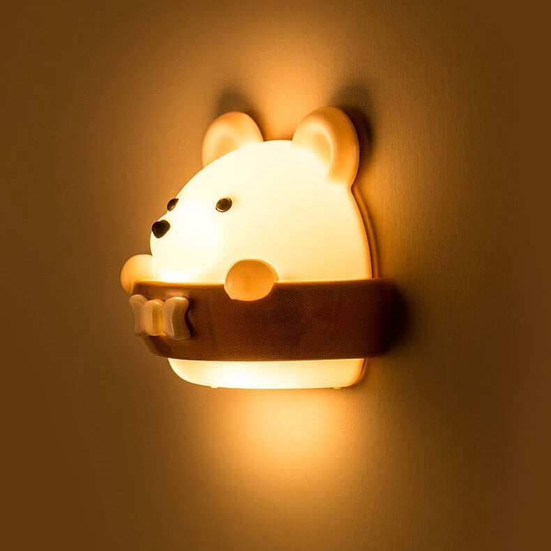 Cartoon ABS Creative Bear LED Night Light Wall Sconce Lamp Cuvalon