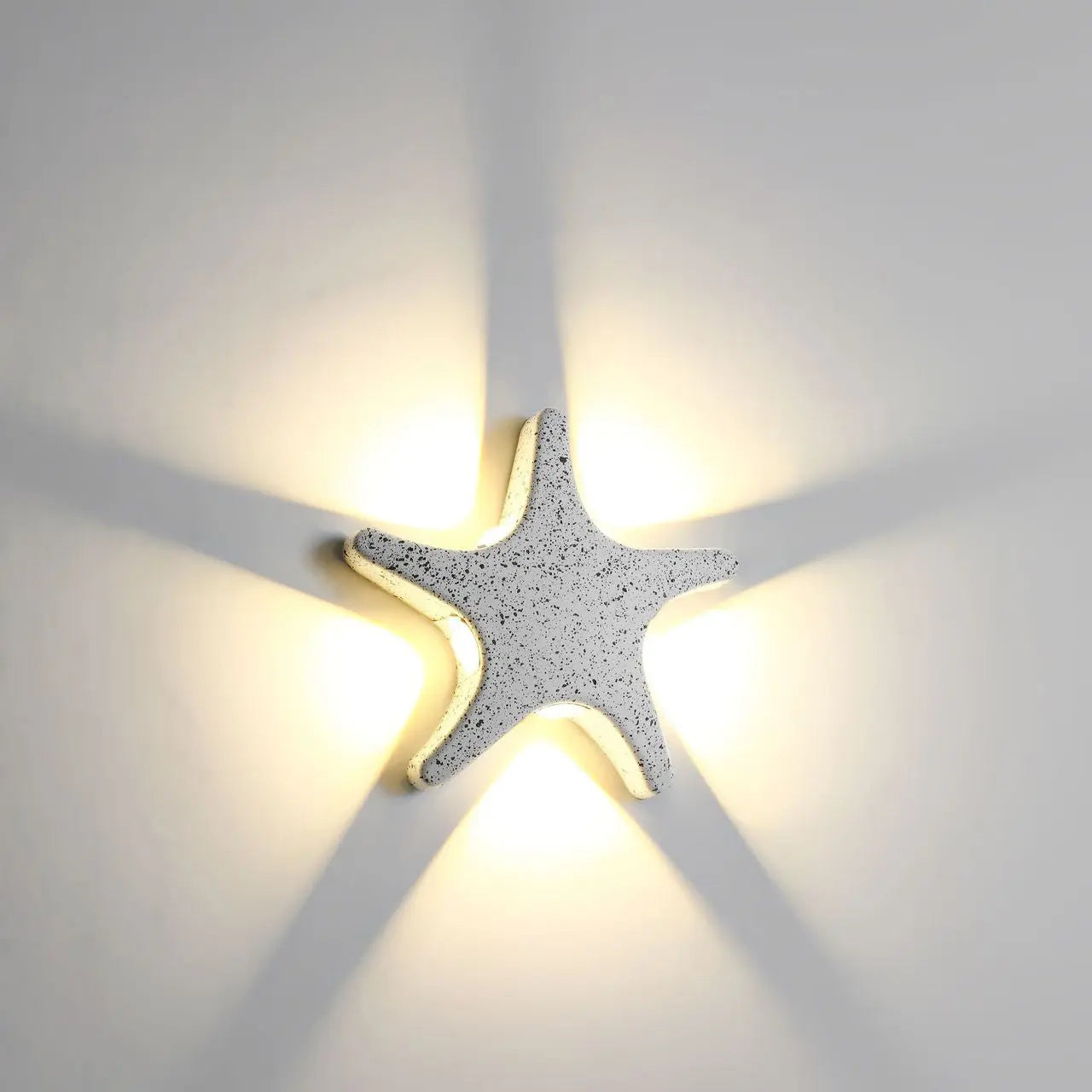 Contemporary Simplicity Aluminum Starfish Design LED Waterproof Wall Sconce Lamp For Outdoor Patio Cuvalon