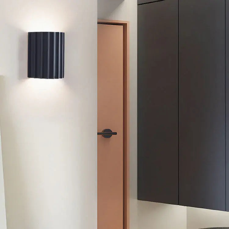 Contemporary Nordic Resin Tiles 2-Light Wall Sconce Lamp For Bedroom Cuvalon