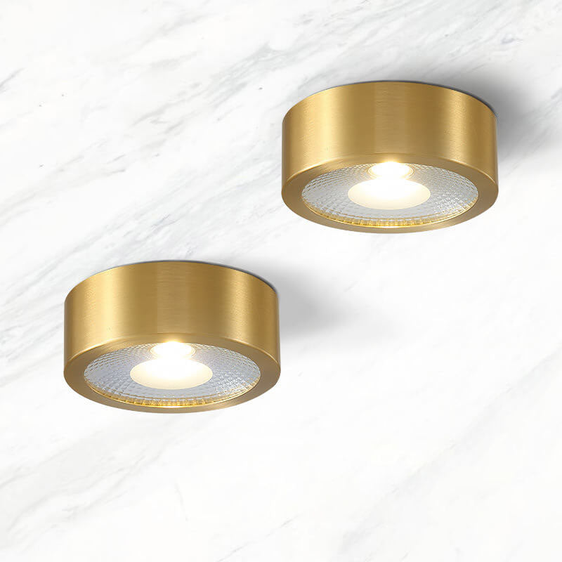 Nordic Light Luxury All Copper Ultra-thin LED Flush Mount Light Cuvalon