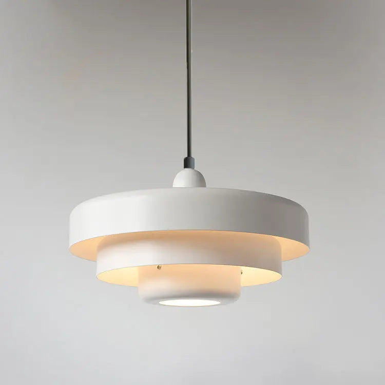 Nordic Vintage Multi-Layered Round Metal 1-Light Pendant Light Cuvalon