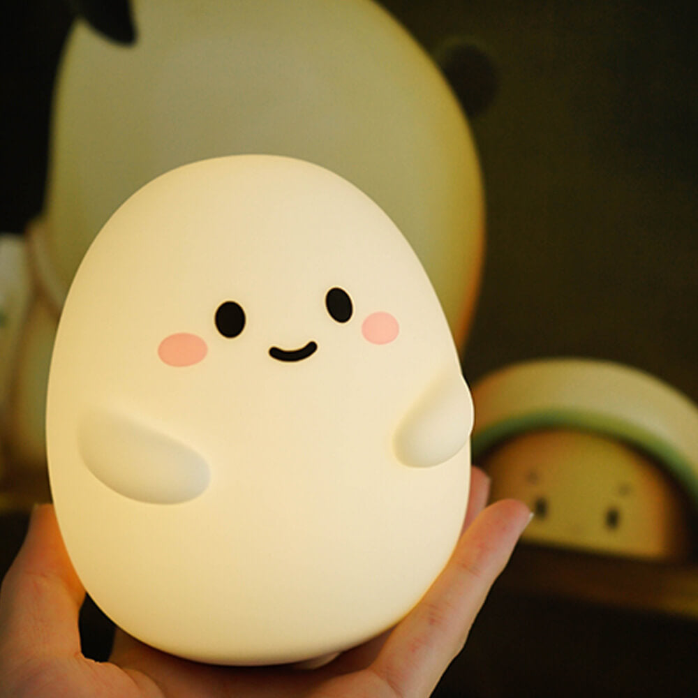 Creative Cartoon Egg Silicone USB LED Kids Night Light Table Lamp Cuvalon