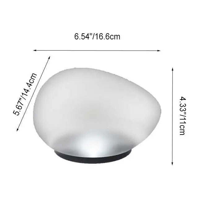 Solar Pebble ABS Sandblasted Glass LED Outdoor Landscape Light Cuvalon