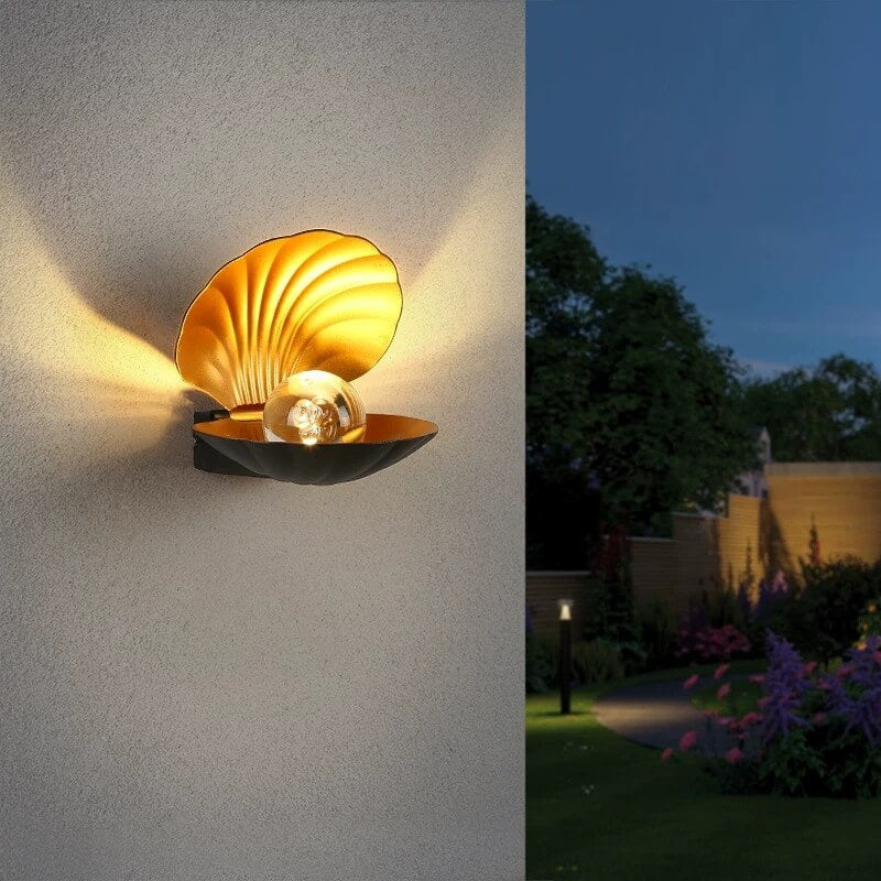 Outdoor Waterproof Creative Shell Aluminum LED Wall Sconce Lamp Cuvalon