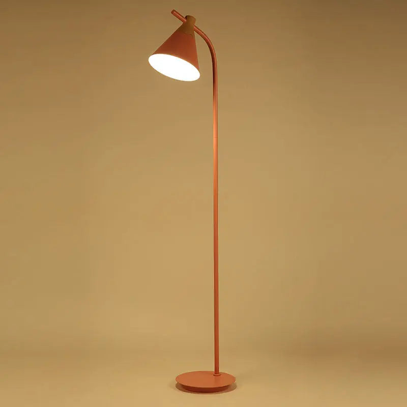 Nordic Creative Macaron Cone Shade 1-Light Standing Floor Lamp Cuvalon